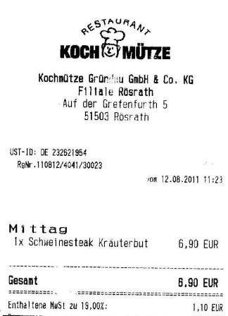 tcoh Hffner Kochmtze Restaurant